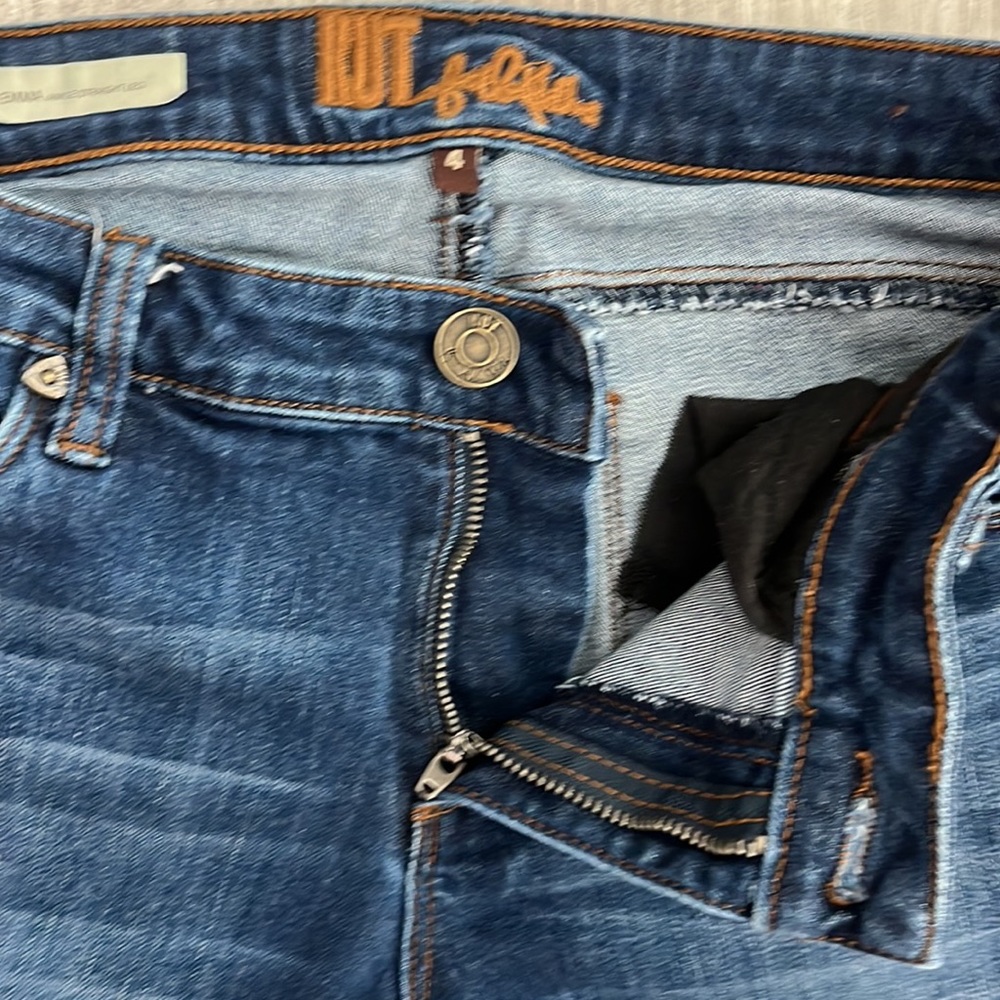 Kut‎ from the Kloth Women’s Jeans Size: 4 EMMA Ankle Straight Leg Color: Blue